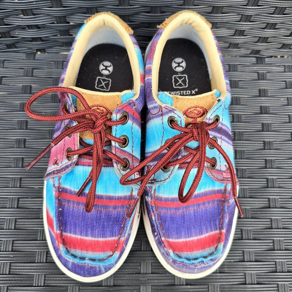 Twisted X Kids Hooey Loper Shoe Size 12M Style: YHYC008 Striped Western